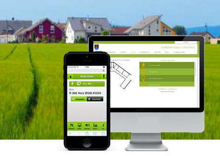 Example of a user interface for energy monitoring and management.