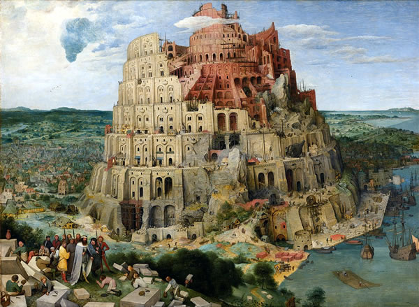 The Tower of Babel is an origin myth that is meant to explain why the world's peoples speak different languages.