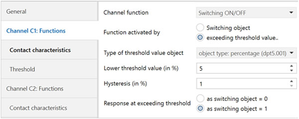 Theben relay with threshold function.