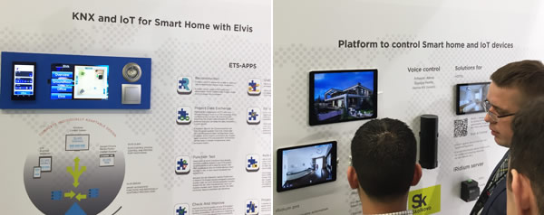 (Left) The IT Elvis system and (right) the Iridium Mobile offering with voice control.