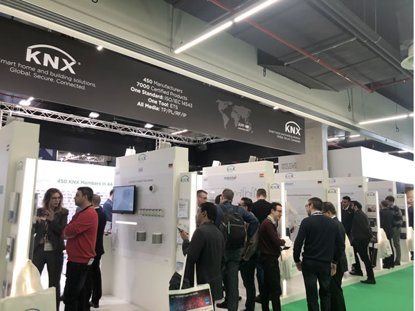 The KNX Association booth at ISE