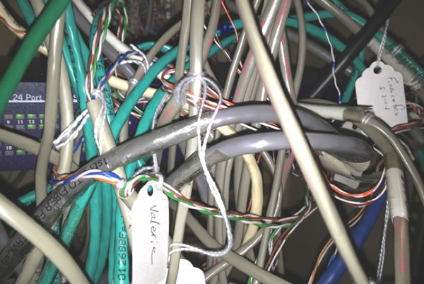A wiring nightmare, even for Valerie.