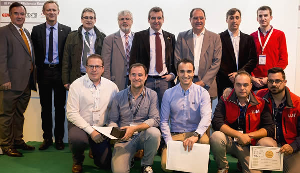 Members of KNX Association and KNX Spain at the III Energy Efficiency Awards ceremony at Matelec 2018.