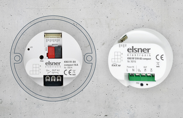 The actuators of the "compact" series fit comfortably into a switch or device box.